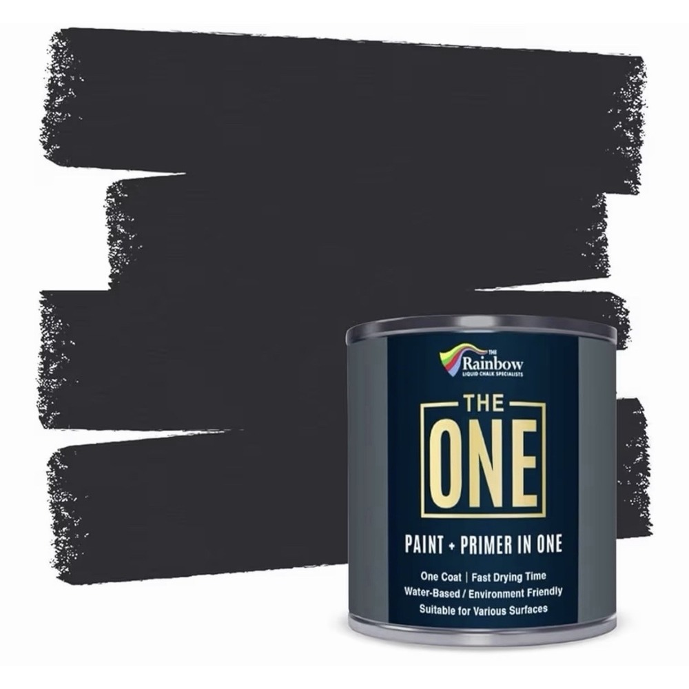 The ONE All-In-One Paint Primer Charcoal Satin, 8.5 Fl Oz/250ml | 1 Coat Form...